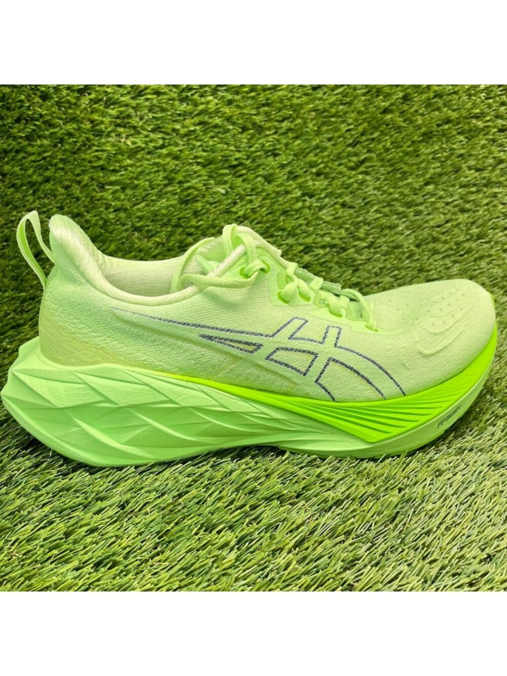 Asics Novablast 4 Mens Size 8.5 Green Athletic Running Walking Shoes Sneakers